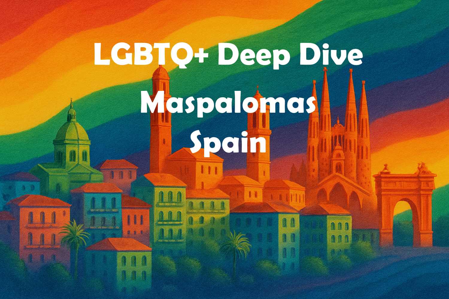 Gay Pride Cityscape Maspalomas Spain