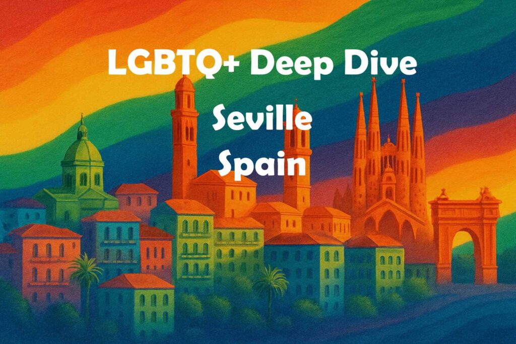 Gay Pride Cityscape Seville Spain