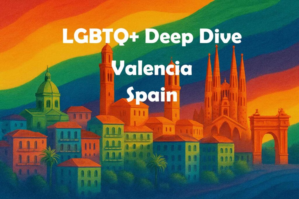 Gay Pride Cityscape Valencia Spain