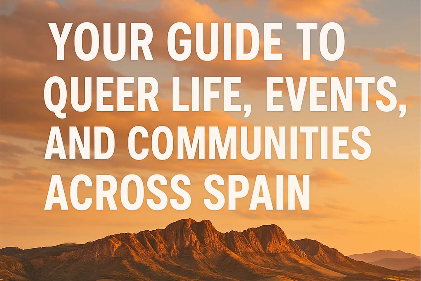 Queer Life Text over Mountain Range